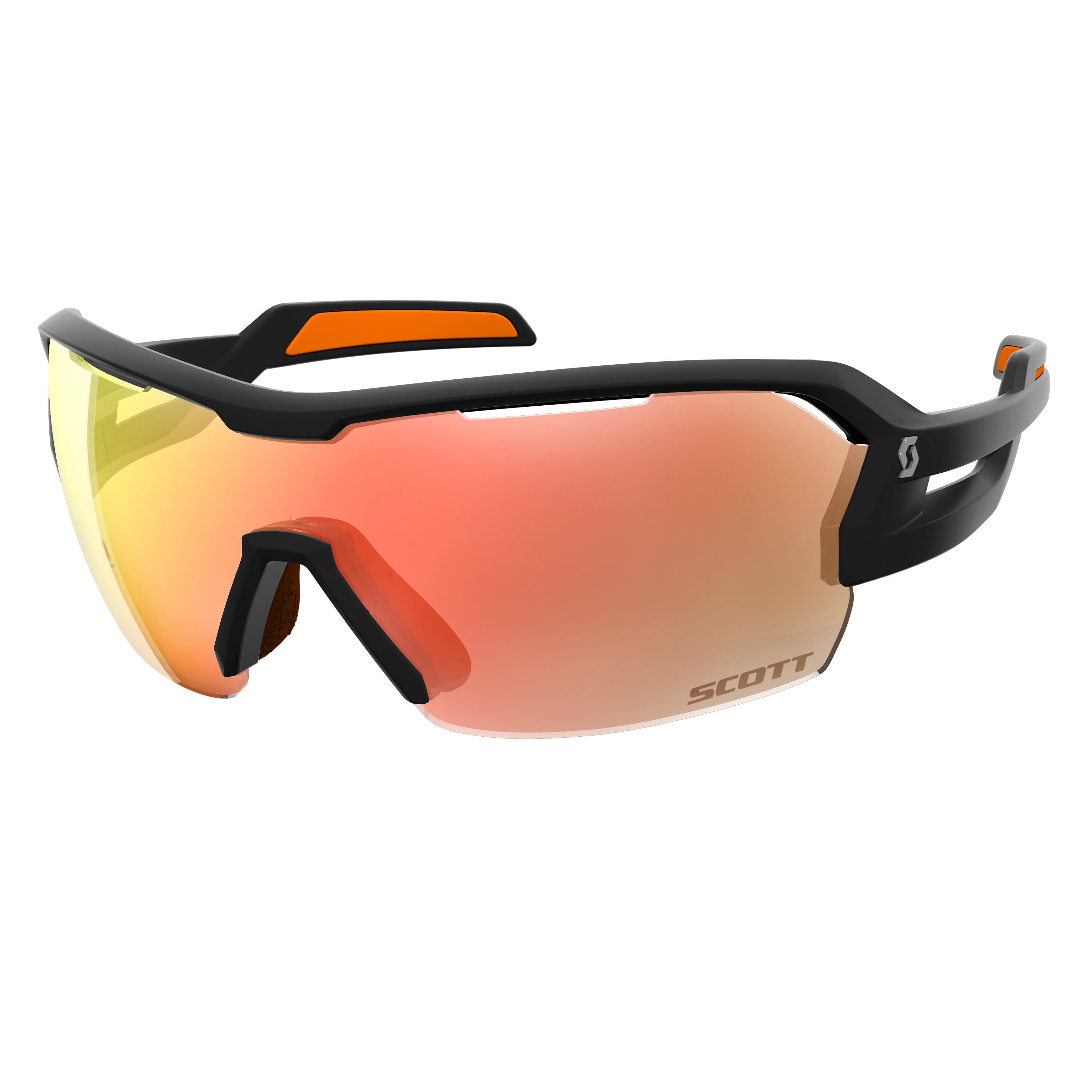 OCULOS DE SOL SCOTT SPUR - BLACK MATT/ORANGE / RED CHROME ENHANCER